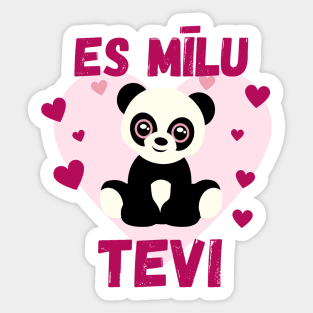 es mīlu tevi - Latvian Sticker